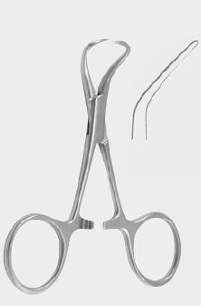 Затискач БАКХАУСА (BACKHAUS) для операційної білизни, 13,0 см (cm)